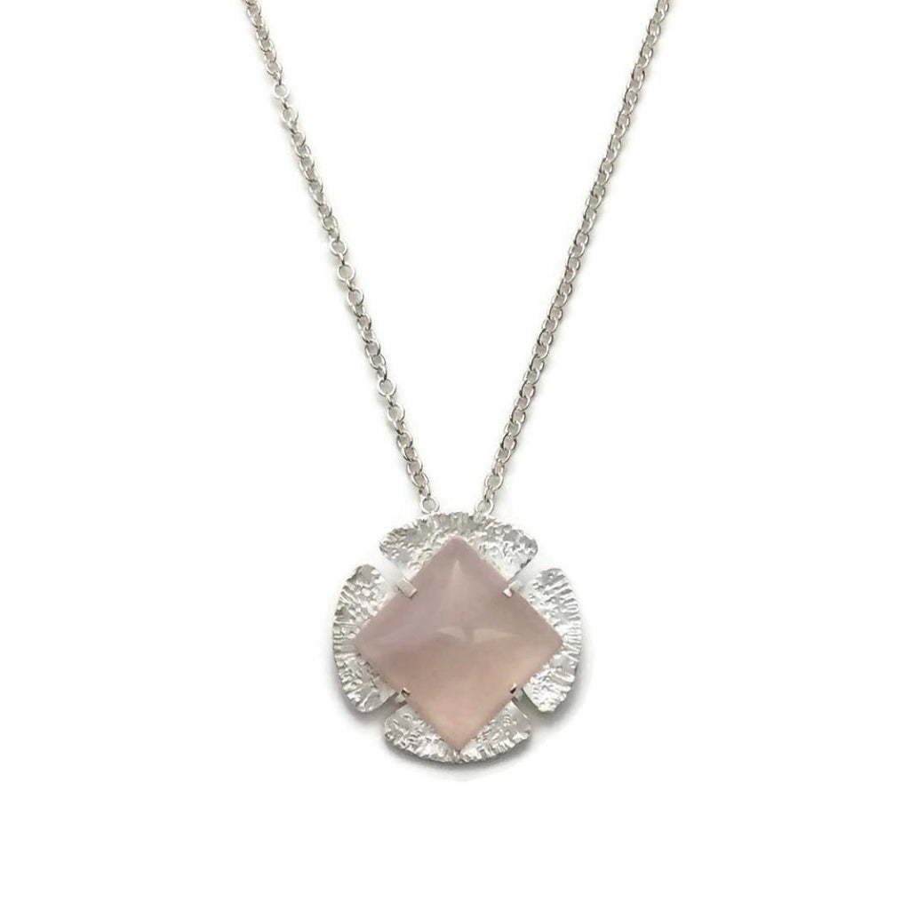 Rose Quartz Clover Pendant