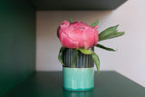 Black + Aqua Vase, Small