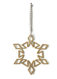 Brass Snowflake Ornament